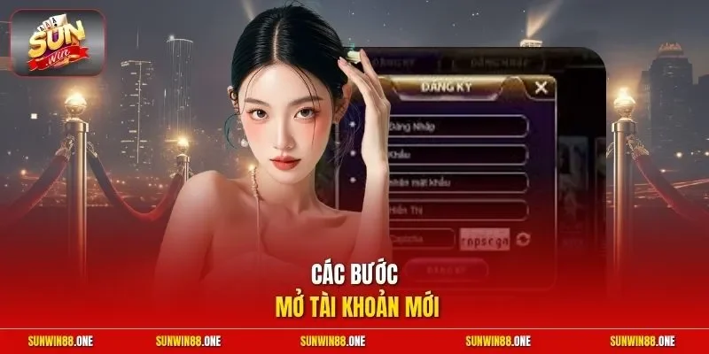 Các bước mở tài khoản mới